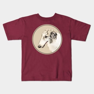 Borzoi (Silver Brindle) Kids T-Shirt